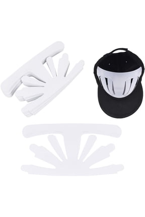 24 Pcs Baseball Caps Inserts Shapers Plastic White Hat Inner Support Baseball Bump Cap Holder Flexible & Long Lasting Hat Shaper Universal Cap Inner Liner for Home Store Display Stand DIY