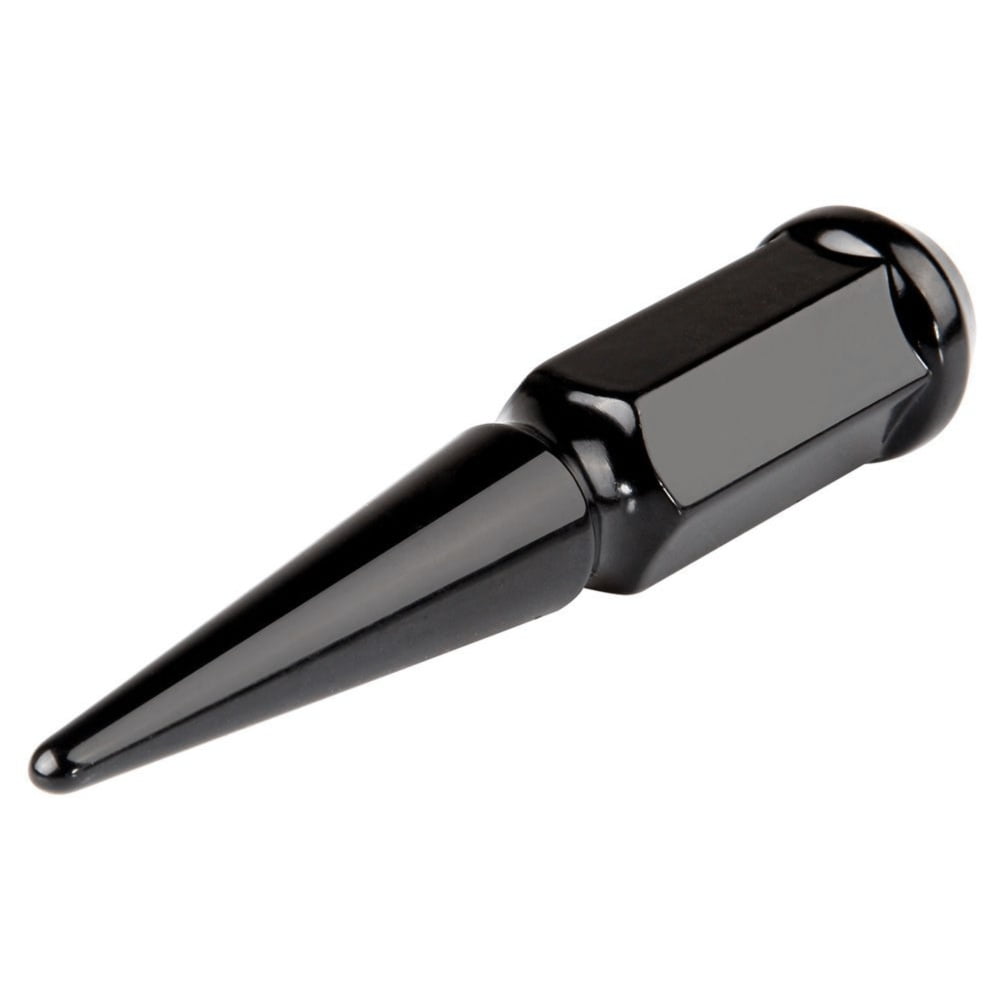 24 Pcs Black 14x1.5 Spike Lug Nuts 1 Key Fits Ram 1500 Ford Chevrolet Silverado