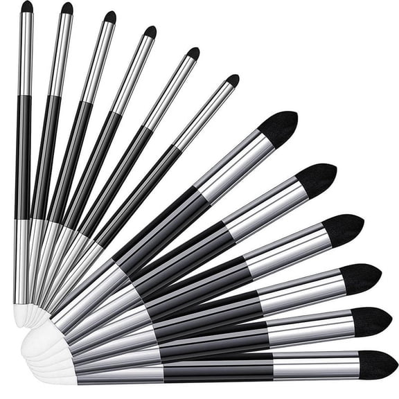 24 Pcs Blending Sponge Pen Double Headed Washable Rubbing Sponge Brush Sketch Wipe Reusable Blending Stump