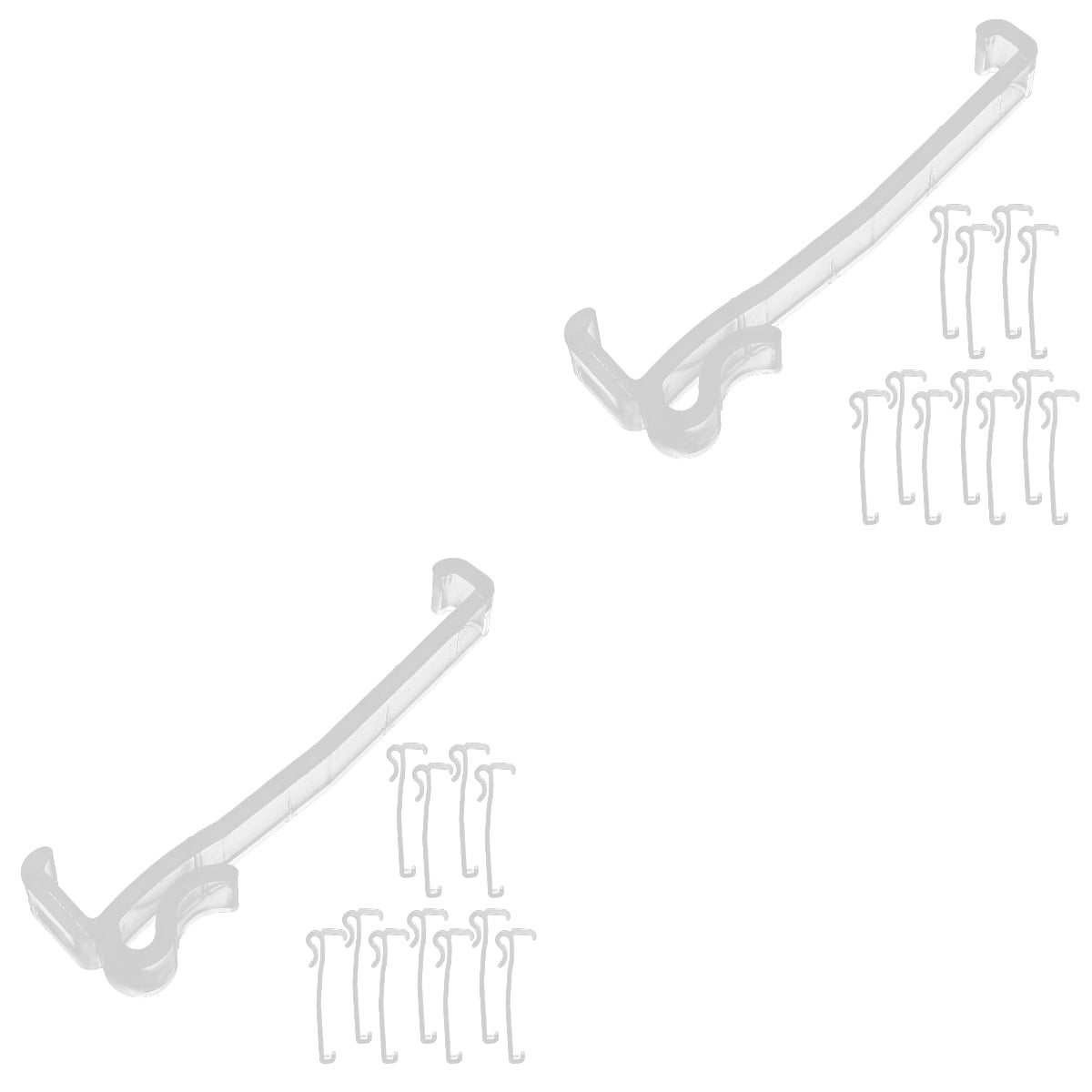 24 Pcs Blind Trim Clip Plastic Valance Clamps Window Valance Clips