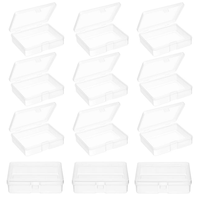 24 Pcs Box Small Plastic Container Containers Packing Boxes Craft Storage Bead Mini Items Cases