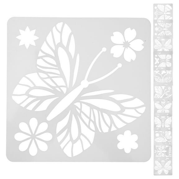 24 Pcs Butterfly Template Butterflies Drawing Hollow Painting Stencil DIY Student