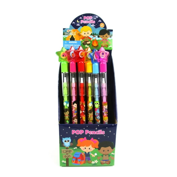 Tinymills Colorful Novelty Multi Point Pencils for Outdoor Party, 24 Pcs