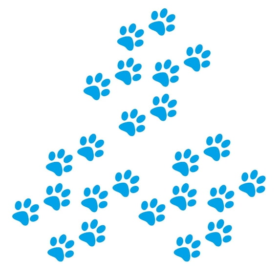 24 Pcs Car Sticker Puppy Seat Truck Stickers Decor Bumper for Cars Child Blue