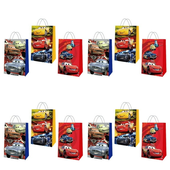24 Pcs Cars Cartoon Party Gift Bags, Birthday party bags, Cartoon candy bags, Party Supplies8.26"5.9"3.15"