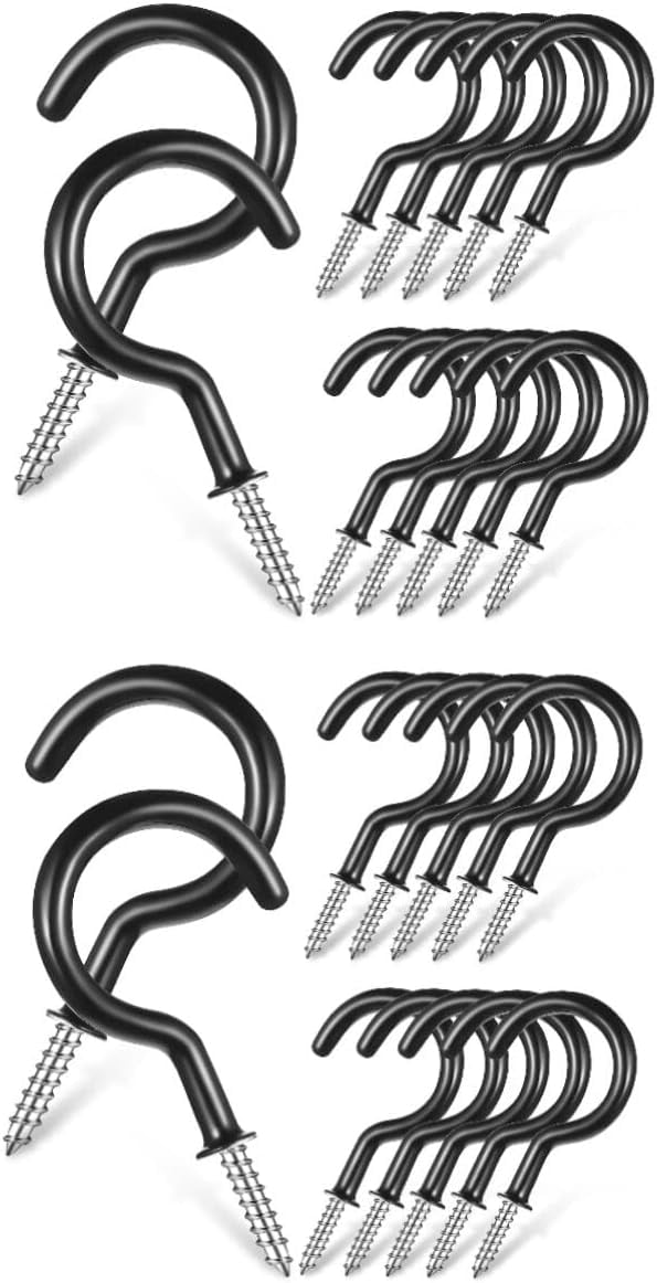 24 Pcs Ceiling Hook Hanging Hooks for Plants Wall Hooks Outdoor Hooks