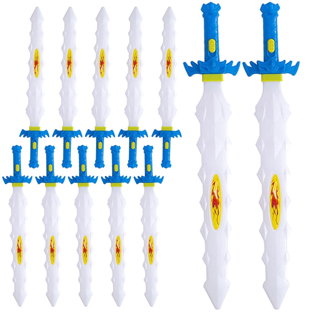 24 Pcs Children Sword Toys Cartoon Luminous Sword Toys Kids Plastic