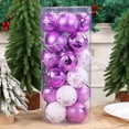 thumbnail image 1 of 24 Pcs Christmas Ornament Balls Set - 2.4" Shatterproof Painted Tree Decorations with Hooks for Holiday, Wedding & Party Decor, 1 of 9