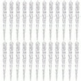 thumbnail image 1 of 24 Pcs Christmas Tree Crystal Ornaments, Hanging Acrylic Icicle Pendant Crystal Decorations for Holiday Decor, New Year Party, Christmas Tree New Year Party Decorations Supplies,  Claer, 1 of 6