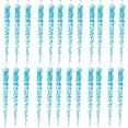 thumbnail image 1 of 24 Pcs Christmas Tree Crystal Ornaments, Hanging Acrylic Icicle Pendant Crystal Decorations for Holiday Decor, New Year Party, Christmas Tree New Year Party Decorations Supplies,  Blue, 1 of 7