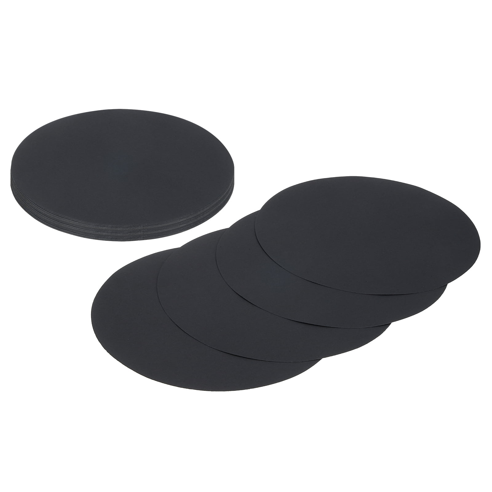 24 Pcs Circle Card Stock, 11.4 Inch Cardstock Paper Circles for Craft, Black