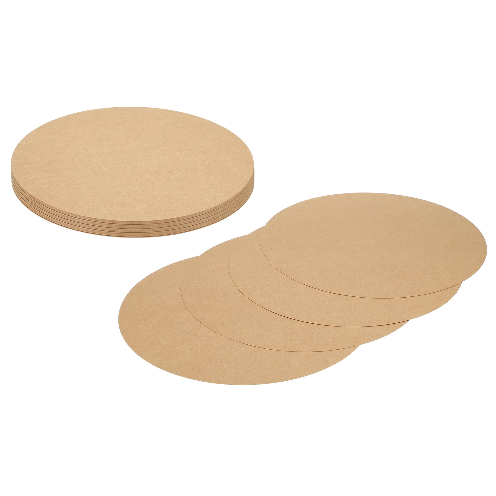 24 Pcs Circle Card Stock, 14.2 Inch Cardstock Paper Circles for Craft, Kraft Color