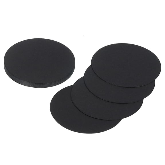 24 Pcs Circle Card Stock, 2.6 Inch Cardstock Paper Circles for Craft, Black