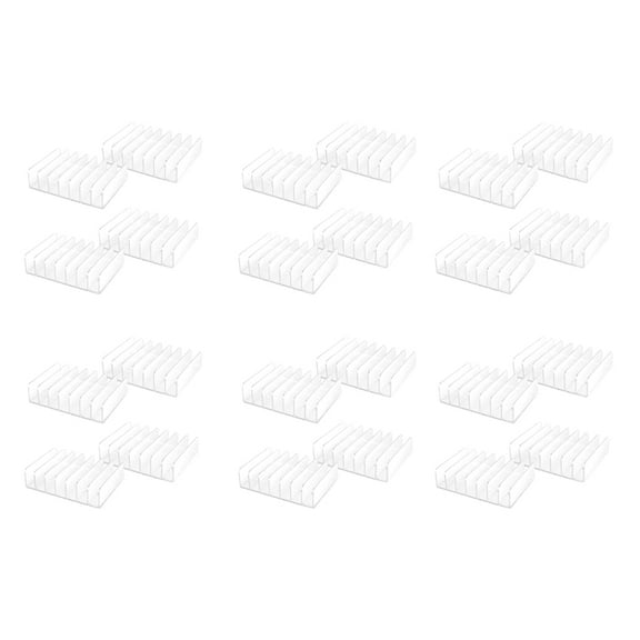 24 Pcs Clear Acrylic CD Holder with Tackable CD DVD Display Rack CD Storage Rack Organizer Stand CD Tray Holds