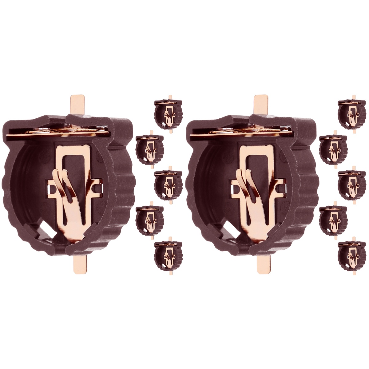 24 Pcs Coin Button Battery Holder Electric Button Battery Holder Mini