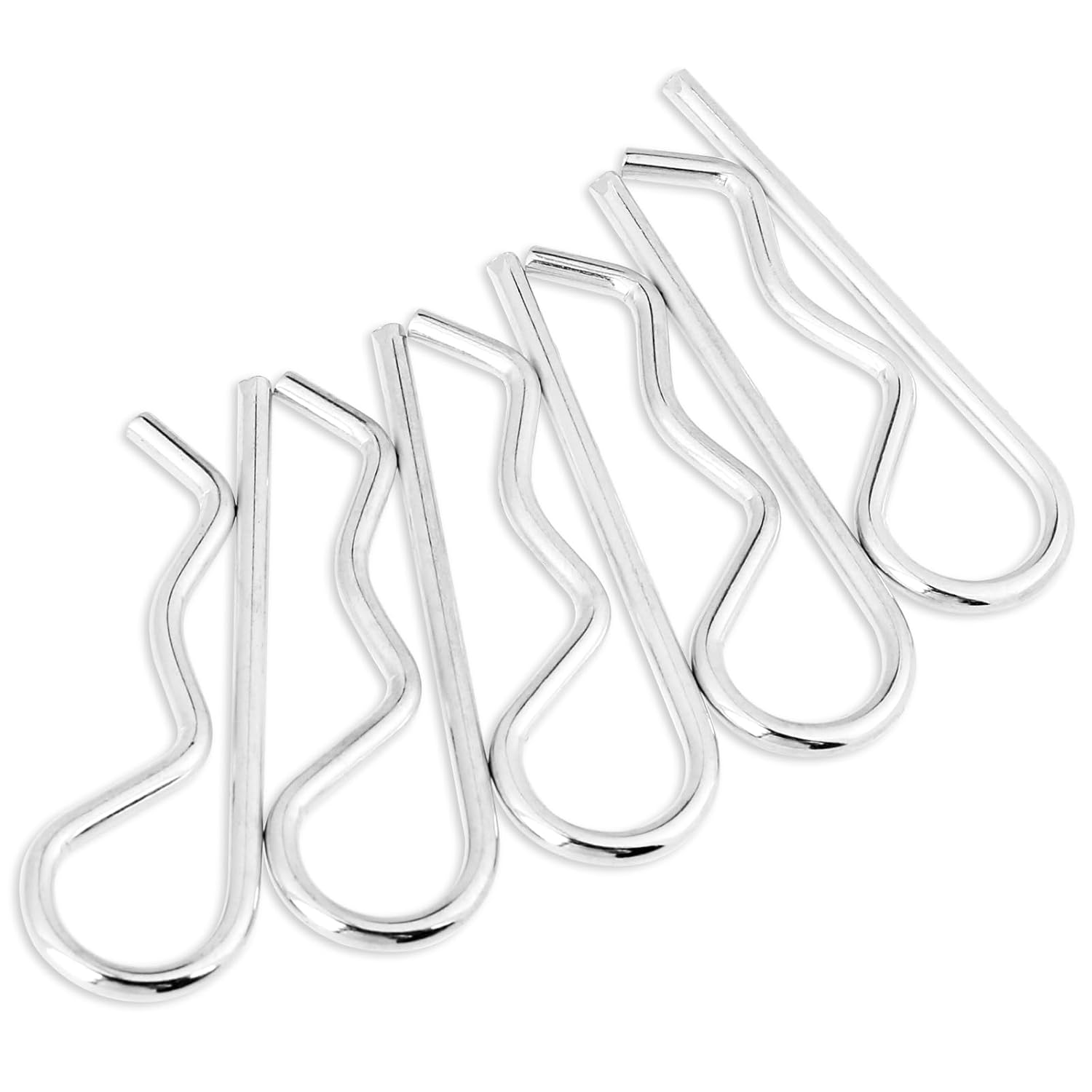 24 Pcs Cotter Pins R Clips Retaining Cotter Pins, Heavy Duty Zinc ...