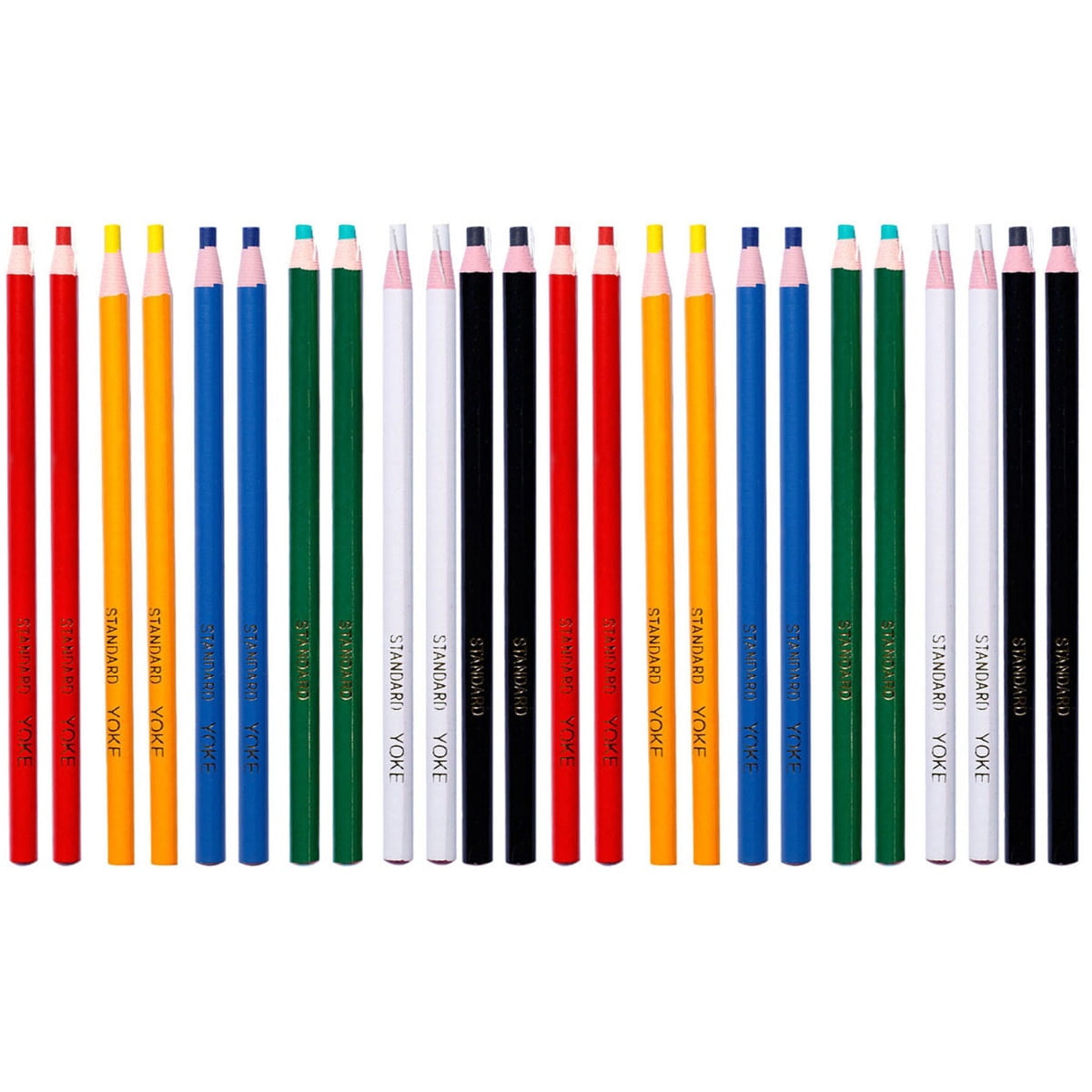 24 Pcs Crayon Colored Pencils for Kids Portable Wax Peeloff Watercolor