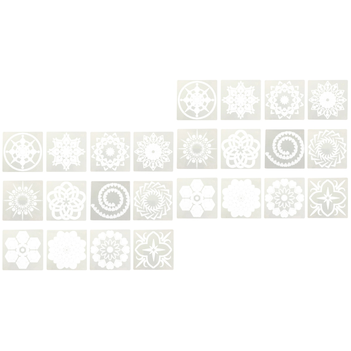 24 Pcs DIY Stencils Painting Stencils Templates for Painting Hollow Out