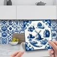 thumbnail image 1 of 24 Pcs Decorative Tile Stickers, Peel and Stick Backsplash, 6"x6" inches Self Adhesive Removable Waterproof for Walls Stickers, Vinyl Stickers for Kitchen Backsplash, Bathroom, Stairs,Stick on Tiles, 1 of 8