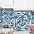 thumbnail image 1 of 24 Pcs Decorative Tile Stickers, Peel and Stick Backsplash, 6"x6" inches Self Adhesive Removable Waterproof for Walls Stickers, Vinyl Stickers for Kitchen Backsplash, Bathroom, Stairs,Stick on Tiles, 1 of 8
