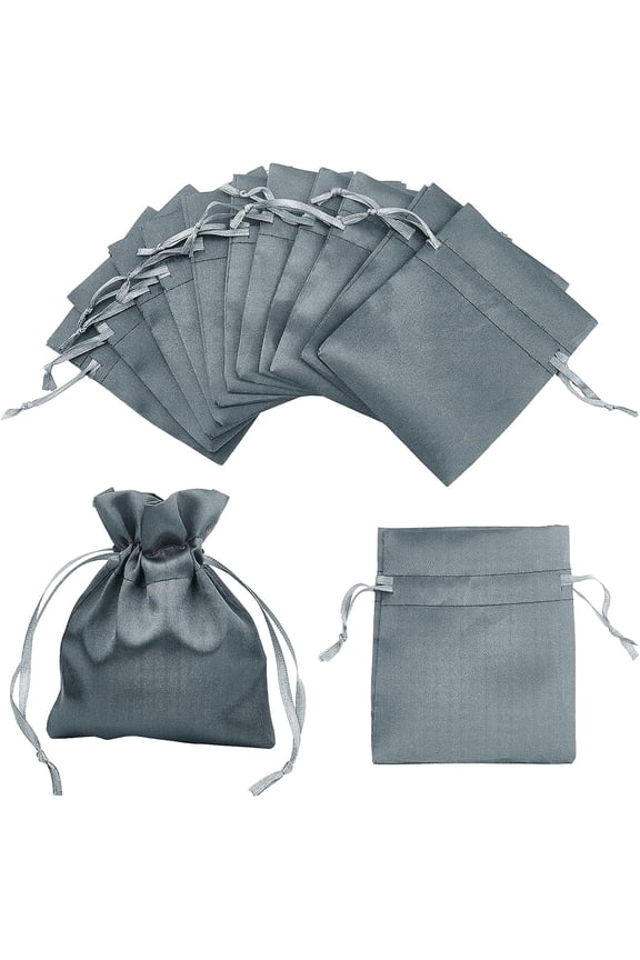 24 Pcs Drawstring Bags Polyester Jewelry Pouch Bag Candy Chocolate Storage Bags Small Coin Purses for DIY Christmas Wedding Party