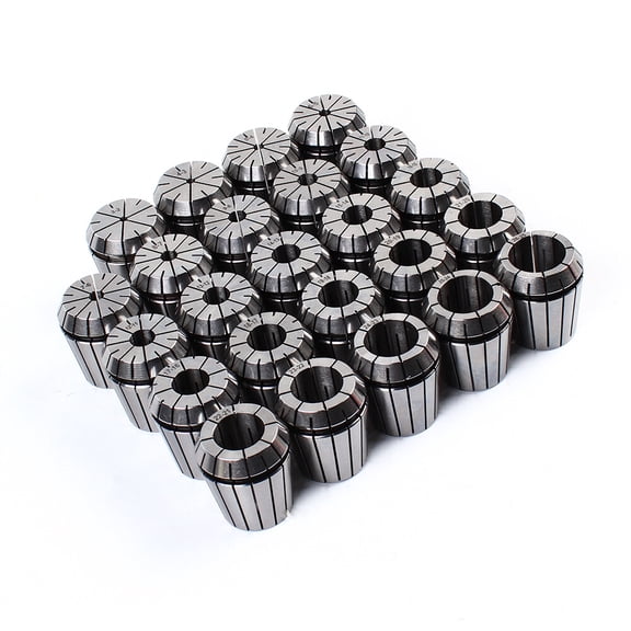 24 Pcs ER40 Industrial Collet Chucks Set for CNC Machine Using Metric Size High Precision Spring Clamping Milling Collet