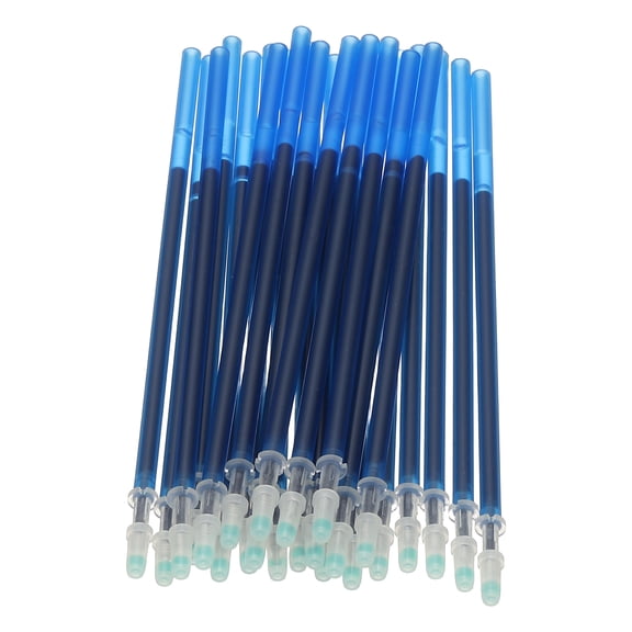 24 Pcs Erasable Gel Pens Refills, 0.5mm Heat Erasable Pens Refills for Fabric Disappearing Ink Fabric Marking Pen for Sewing Quilting Writing, Dark Blue Ink