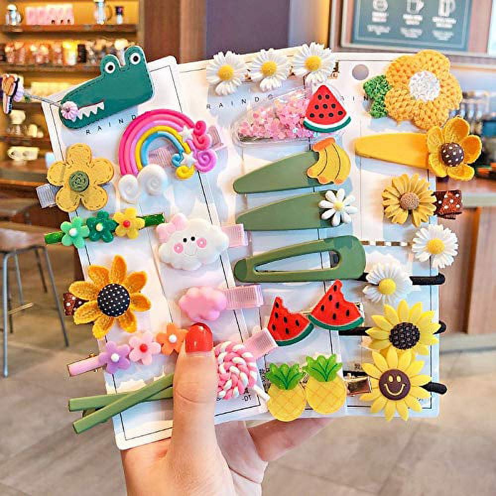 24 Pcs Fashion Hair Clips Cute Hair Accessories Mix Colorful  display picture 2