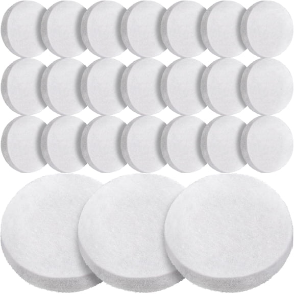 24 Pcs Fine Filter Water Polishing Pad Compatible with Fluval Fx4, Fx5, Fx6 7 x 7 x 1.38 Inches White Filter Media Canister Aquarium Water Polishing Pads