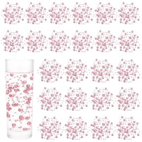 24 Pcs Floating Pearls for Vases, Artificial Pearl String for Floating Candle, Faux Water Beads for Centerpieces Decoration for Vases Filler, Wedding, Spring, Holiday Party Decor