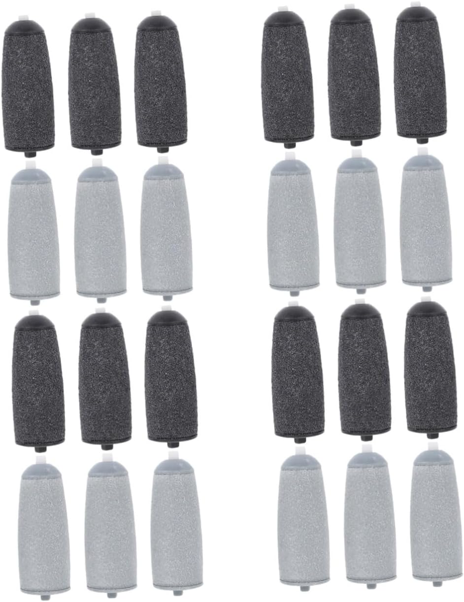 24 Pcs Foot Replacement Head Foot Buffer Pedi File Refills Abrasive Pro