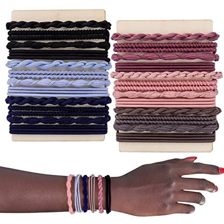 Braided Hair Ties Elastic Ponytail Holders No Damage Women Girls 24 pcs Amazon.com : KOVOLITU 24 PCS Braided Hair Ties Bow Tie Hair  main image 4
