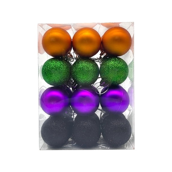 24 Pcs Halloween Tree Ball Decor Hanging Ornament Outdoor Decorations Ball for Xmas Party Supplies