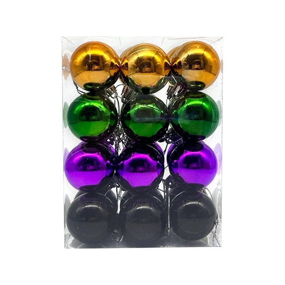 24 Pcs Halloween Tree Ball Decor Hanging Ornament Outdoor Decorations Ball for Xmas Party Supplies
