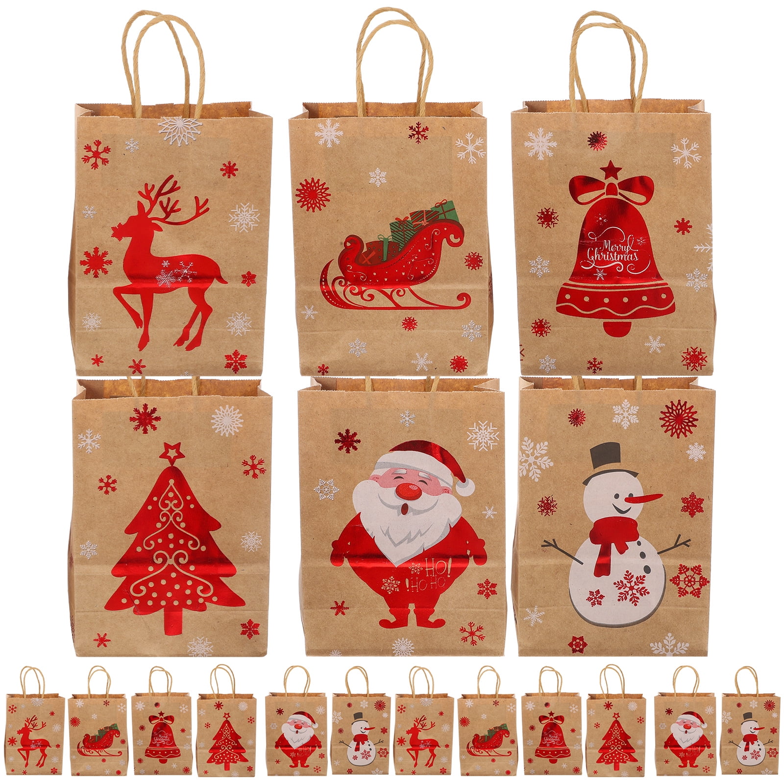24 Pcs Handbag Snack Bags Gift Bag Medium Size Xmas Gift Bags Party