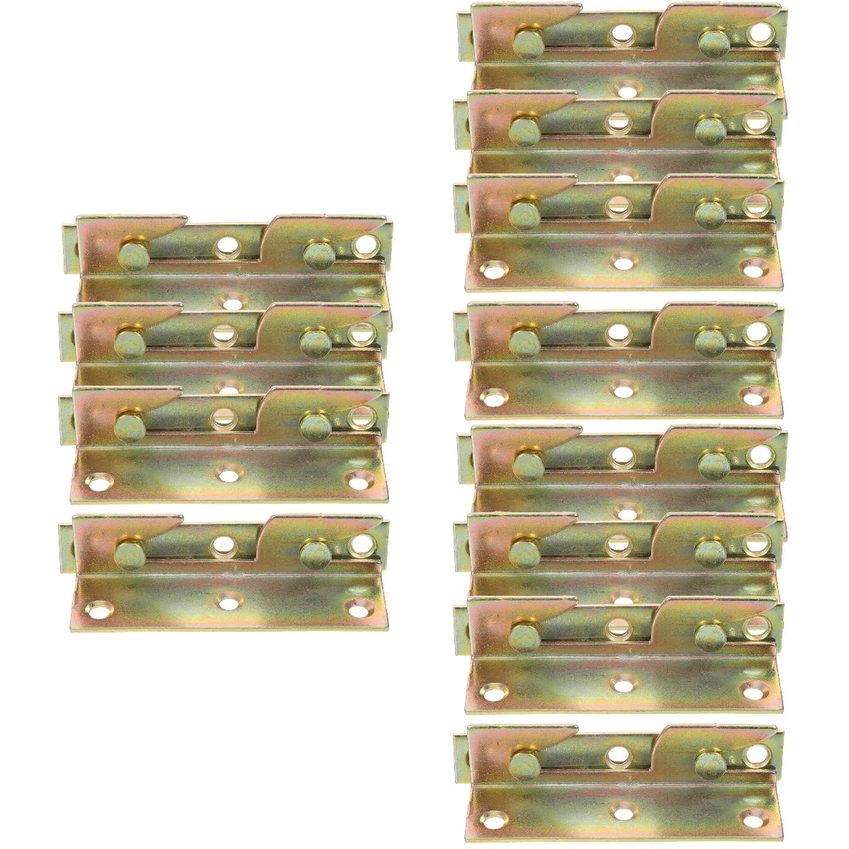 WYN 24 pcs Bed Frame Brackets Bed Hinges Bed Rail Brackets Heavy Duty