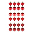 thumbnail image 1 of 24 Pcs Heart Shaped Bulk Hanging Ornaments - 3 Assorted Red Valentines Styles for Wedding, Anniversary, Birthday, Holiday Party & Valentine's Day Decorations, 1 of 9