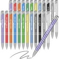 thumbnail image 1 of 24 Pcs Inspirational Pens Bulk Coated Metal Personalized Motivational Ballpoint Pens with Quote for Back to School Gift Women Desk Encouraging Supplies, 12 Style, 1 of 7