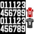 24 Pcs Iron on Numbers, Jersey Heat Transfer Numbers 0 to 9 for Team