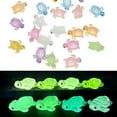 thumbnail image 1 of 24 Pcs Luminous Resin Mini Turtles Miniature Turtle Statue Miniature Figurines Fairy Garden Accessories Cake Toppers Decoration Set for DIY Succulent Planter Moss Landscape Home Decor (B), 1 of 7