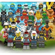 24 Pcs MOC Ice Ninja Blizzard Samurai Building Blocks, Zane Kai Jay Ghost Warrior Action Figures, Unique Gift for Kids & Collectors
