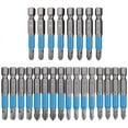 thumbnail image 1 of 24 Pcs Magnetic Anti Slip Screwdriver Bits Set PH1 PH2 PH3 PZ1 PZ2 PZ3 Impact Driver Bit Set 1/4 Inch Hex Shank, 1 of 8