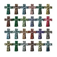 thumbnail image 1 of 24 Pcs Magnetic Cross Bookmarks Decoration, Cross Shaped Leather Bookmark Paper Book Reading Locator Page Reading Gift, 1 of 3