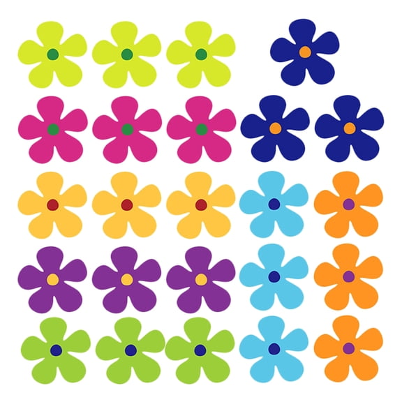 24 Pcs Magnetic Garage Door Stickers Floral Stickers Car Magnets Car Flower Fridge Magnets for Kitchen Child