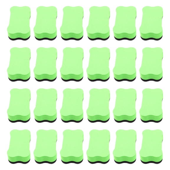 24 Pcs Colorful Bone Shape Erasers Magnetic Dry Erases Board Eraser Whiteboard Eraser For Teachers Students