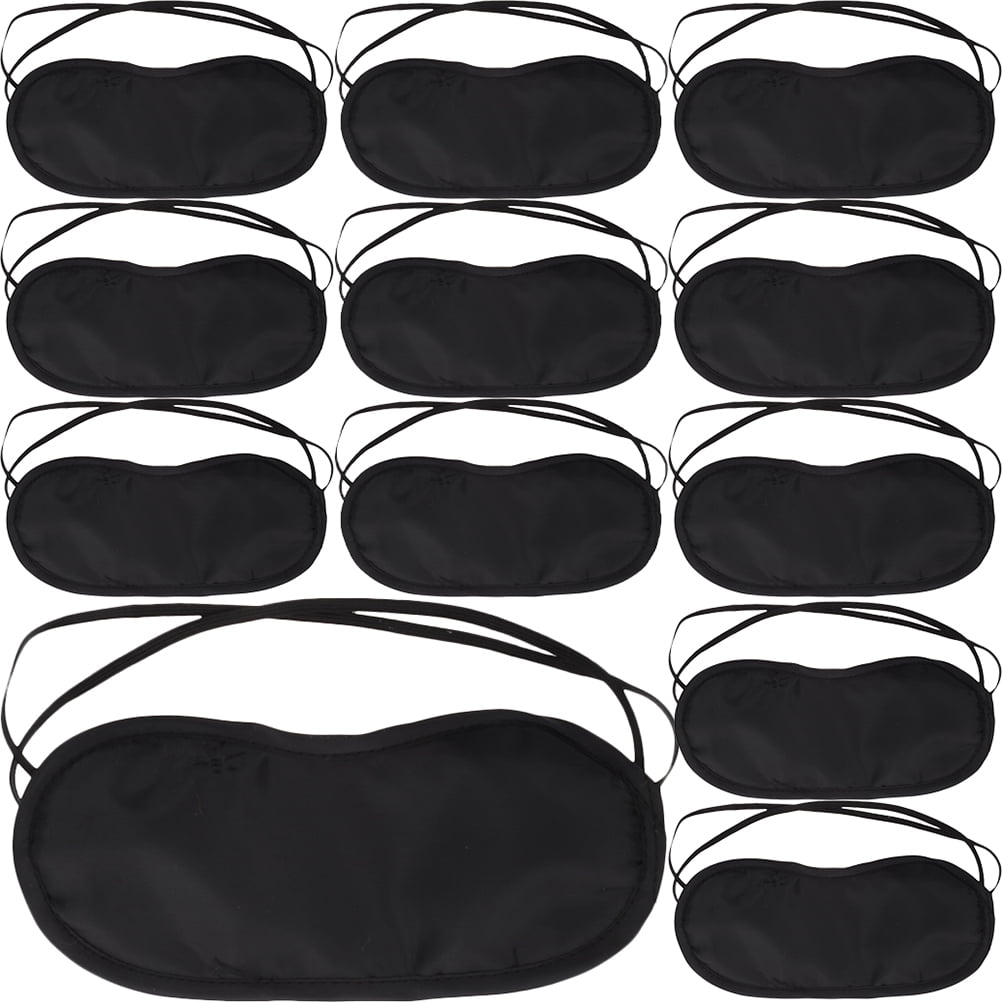 24 Pcs Mask for Men Bulk Eye Masks Sleep Black Satin Women Night