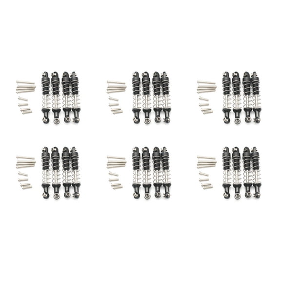 24 Pcs Metal Damper for C14 C24 C34 MN D90 D91 D96 D99 D99S MN90 MN99S RC Car Upgrade Parts,Black