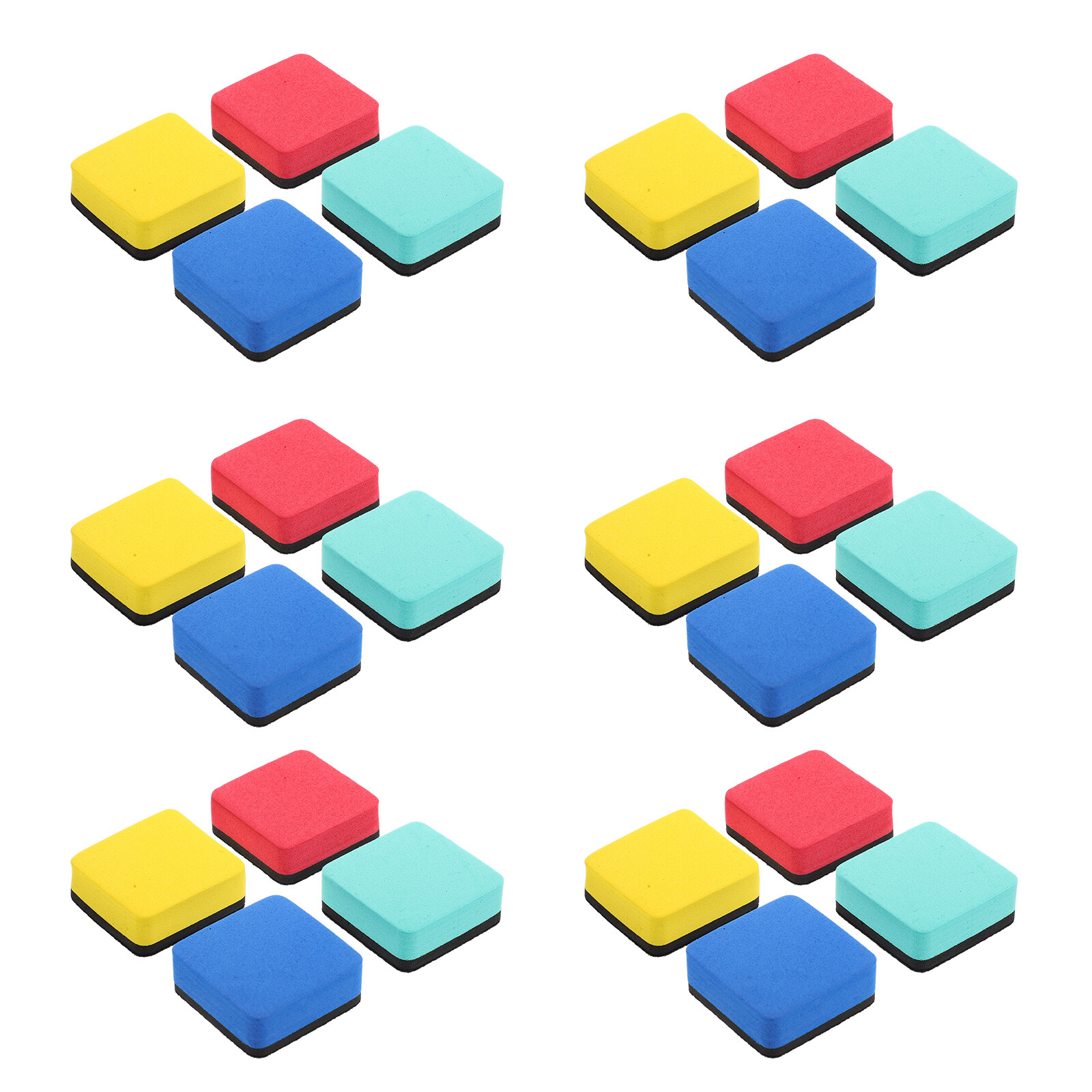 24 Pcs Mini Chalkboard Whiteboard Eraser Classroom Whiteboards Erasers