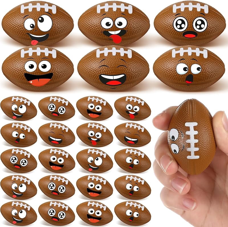 24 Pcs Mini Face Basketball Stress Balls for Boys Girls Face Fidget ...