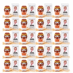 24 Pcs Mini Jesus Figurines Set with Pocket Boxes and Raffia, Religious Party Favors Gifts for Baptism Communions Church Events and Family Friends, Inspirational Keepsakes